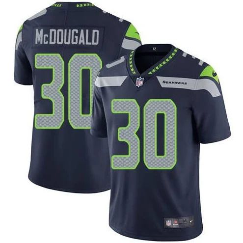 Men Seattle Seahawks #30 Bradley McDougald Nike Navy Vapor Limited NFL Jersey->seattle seahawks->NFL Jersey